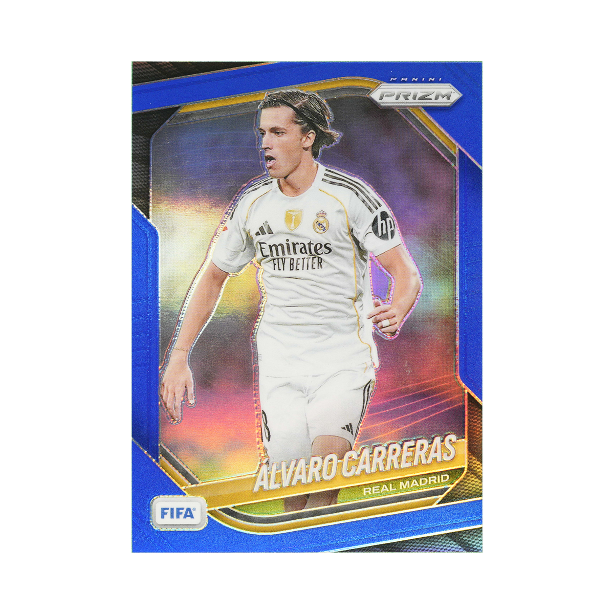 Álvaro Carreras 2025/26 Blue Prizm #189 121/199, front view