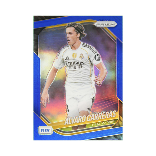 Álvaro Carreras 2025/26 Blue Prizm #189 121/199, front view