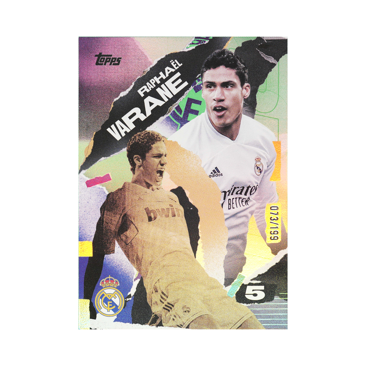 Raphaël Varane 2024/25 Green #39 013/199, front view